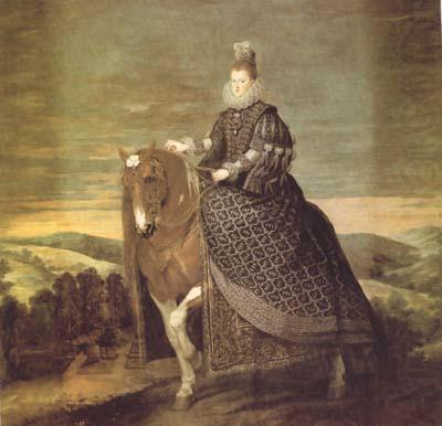 Diego Velazquez Portrait equestre de la reina Marguerite (df02)